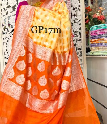 Chinnon Crepe Silk Sarees With Blouse (29)