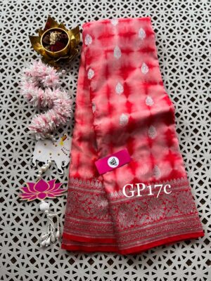 Chinnon Crepe Silk Sarees With Blouse (32)