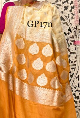 Chinnon Crepe Silk Sarees With Blouse (35)