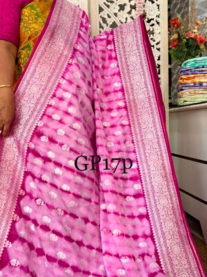Chinnon Crepe Silk Sarees With Blouse (37)