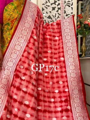 Chinnon Crepe Silk Sarees With Blouse (40)