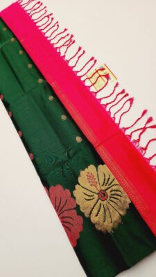 Handloom Double Wrap Kanchi Soft Sarees (5)