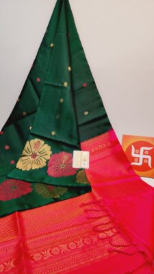 Handloom Double Wrap Kanchi Soft Sarees (7)