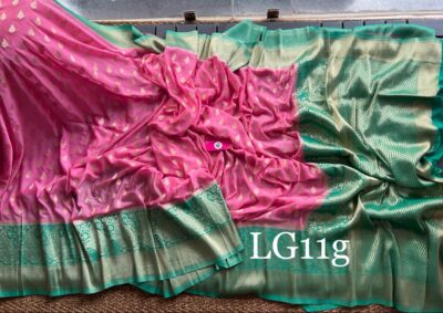 Lycra Georgette Silk Sarees With Blouse (11)
