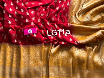 Lycra Georgette Silk Sarees With Blouse (18)