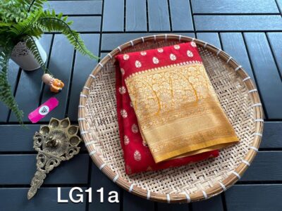 Lycra Georgette Silk Sarees With Blouse (19)