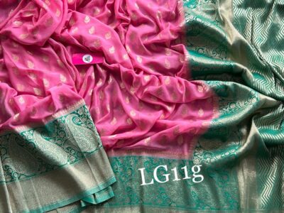 Lycra Georgette Silk Sarees With Blouse (28)