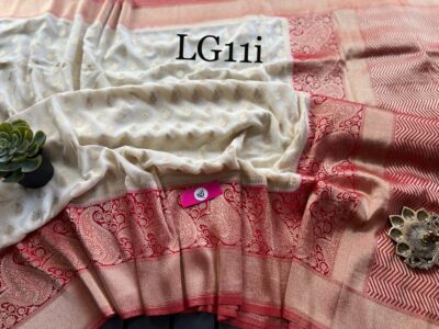 Lycra Georgette Silk Sarees With Blouse (30)