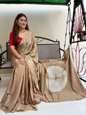 Modal Silk Sarees With Zigzag Design With Blouse (12)