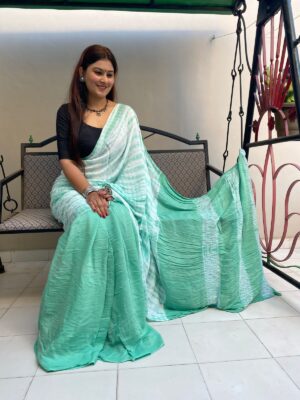Modal Silk Sarees With Zigzag Design With Blouse (5)