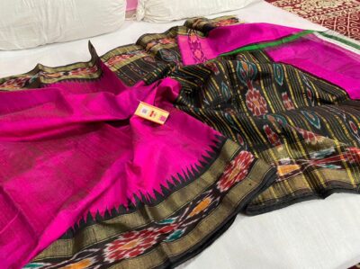 Puew Raw Dupion Silk Fabric With Blouse (1)