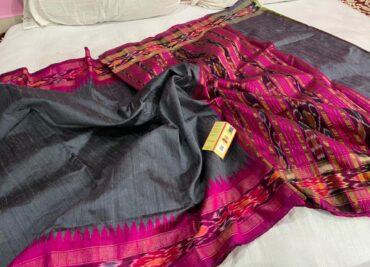 Puew Raw Dupion Silk Fabric With Blouse (2)