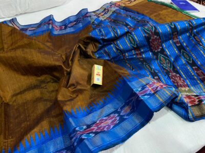 Puew Raw Dupion Silk Fabric With Blouse (6)