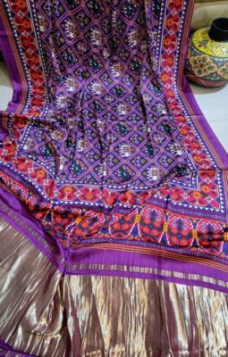 Pure Gajji Silk With Print With Blouse (30)