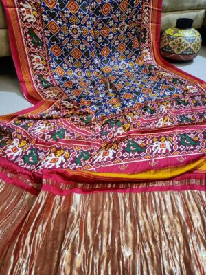 Pure Gajji Silk With Print With Blouse (9)