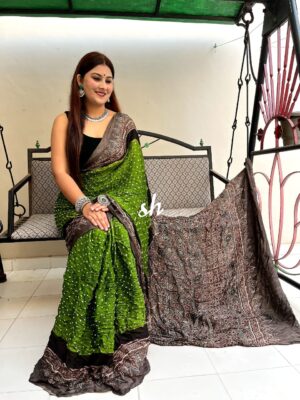 Pure Modal Silk Ajrakh Bandini Sarees (16)