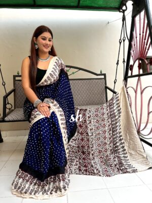 Pure Modal Silk Ajrakh Bandini Sarees (22)