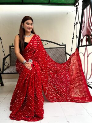 Pure Modal Silk Bandej With Zari Pallu (10)