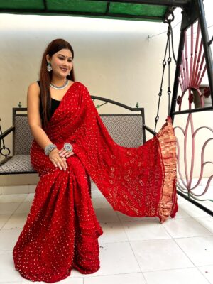 Pure Modal Silk Bandej With Zari Pallu (15)