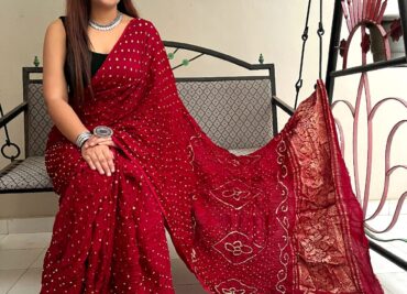 Pure Modal Silk Bandej With Zari Pallu (16)