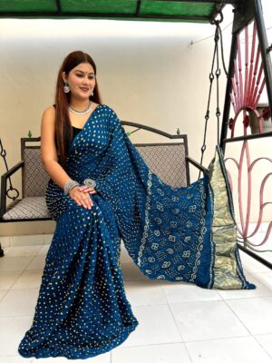 Pure Modal Silk Bandej With Zari Pallu (18)