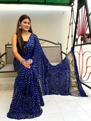 Pure Modal Silk Bandej With Zari Pallu (19)