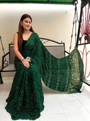 Pure Modal Silk Bandej With Zari Pallu (4)