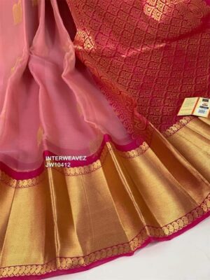 Pure Organza Sarees With Kanchi Border With Blouse (19)