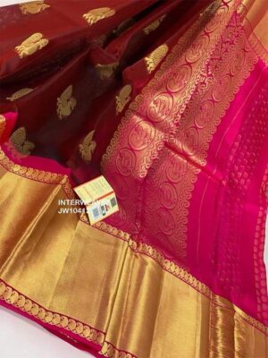 Pure Organza Sarees With Kanchi Border With Blouse (5)