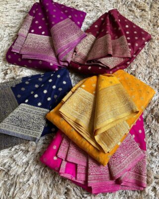 Semi Banaras Soft Warm Silk Sarees (2)