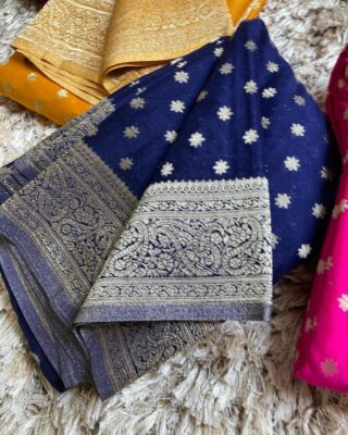 Semi Banaras Soft Warm Silk Sarees (6)
