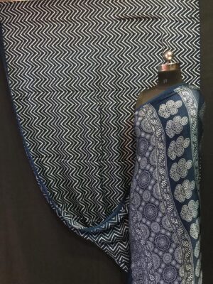 Alover Modal Silk Printed Sarees With Blouse (4)