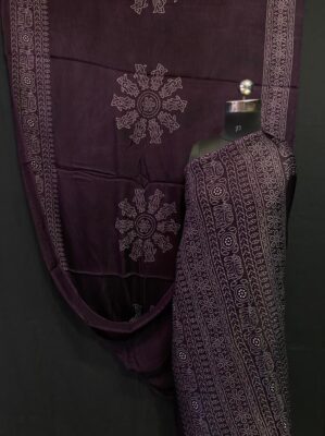 Alover Modal Silk Printed Sarees With Blouse (5)