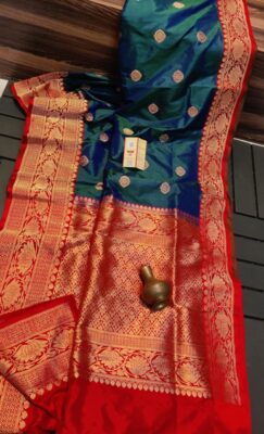 Banaras Handwoven Katan Silk Sarees (4)
