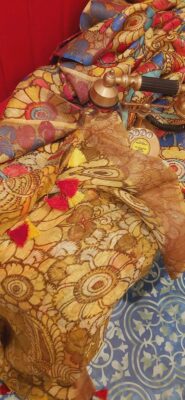 Exclusive Linen Silk Sarees With Floral Prints (13)