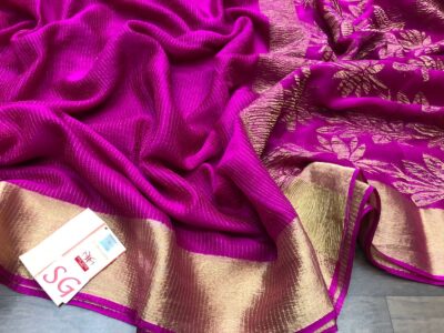 Exclusive Pure Mysore Silk Crepe Silk Sarees (7)