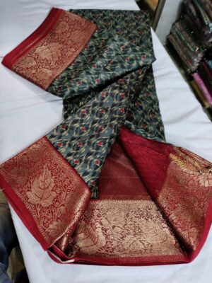 Maheshwari Silk On Ajrakh Printed Sarees (12)