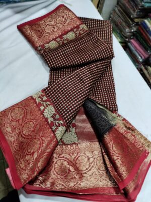 Maheshwari Silk On Ajrakh Printed Sarees (18)