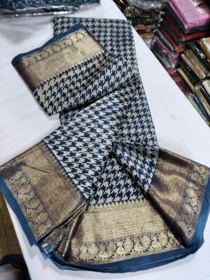 Maheshwari Silk On Ajrakh Printed Sarees (24)