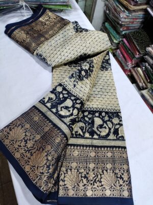 Maheshwari Silk On Ajrakh Printed Sarees (3)