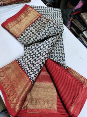 Maheshwari Silk On Ajrakh Printed Sarees (4)