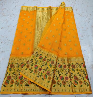 Pure Kota Silk Weaving Sarees With Blouse (10)