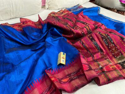 Pure Raw Dupion Silk Sarees With Blouse (14)