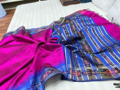 Pure Raw Dupion Silk Sarees With Blouse (2)