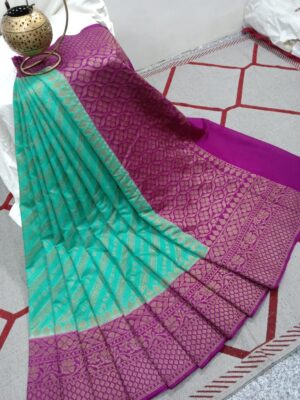 Banaras Semi Dupion Weaving Sarees (10)