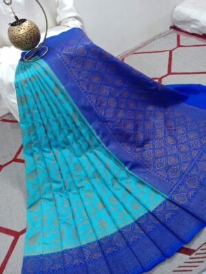 Banaras Semi Dupion Weaving Sarees (15)
