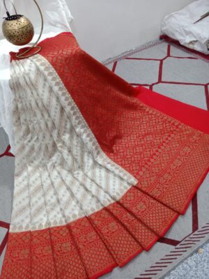 Banaras Semi Dupion Weaving Sarees (2)