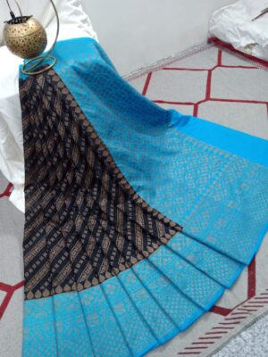 Banaras Semi Dupion Weaving Sarees (4)