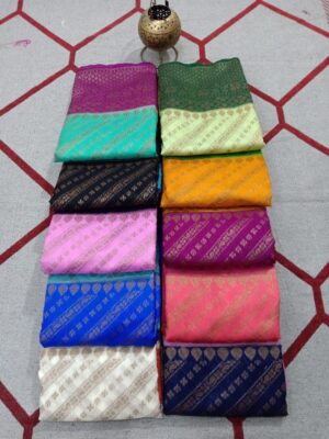 Banaras Semi Dupion Weaving Sarees (5)