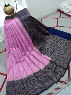 Banaras Semi Dupion Weaving Sarees (9)